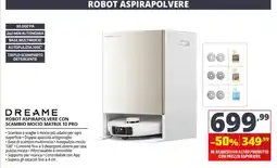 Comet Dreame robot aspirapolvere con scambio mocio matrix 10 pro offerta