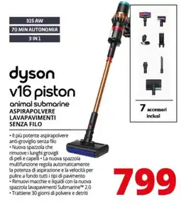 Comet Dyson v16 piston animal submarine offerta