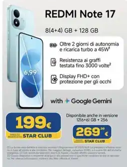 Euronics Redmi Note 17 offerta