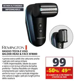 Comet Remington Rasoio Testa e Viso Balder Head & Face XF8000 offerta