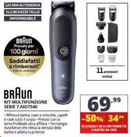 Comet Braun Kit multifunzione Serie 7 offerta