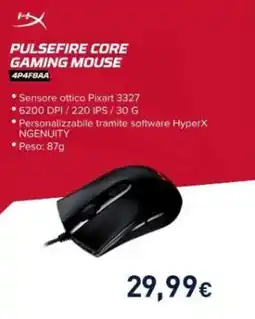 Unieuro HyperX Pulsefire Core Gaming Mouse offerta