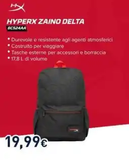 Unieuro HyperX zaino Delta offerta