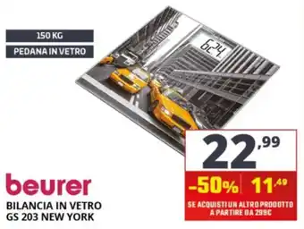 Beurer bilancia in vetro gs 203 new york