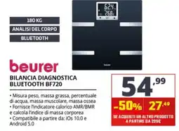 Comet beurer bilancia diagnostica bluetooth bf720 offerta