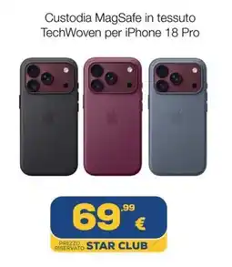Euronics Custodia MagSafe in tessuto TechWoven per iPhone 18 Pro offerta