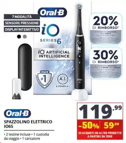 Comet Oral-B spazzolino elettrico IO6S offerta