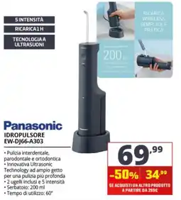Comet Panasonic idropulsore EW-DJ66-A303 offerta
