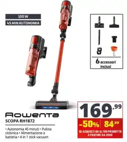 Comet Rowenta Scopa RH1872 offerta