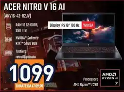 Unieuro Acer Nitro V 16 AI offerta
