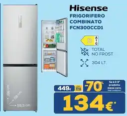 Euronics Hisense frigorifero combinato offerta