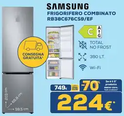 Euronics Samsung frigorifero combinato offerta