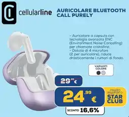 Euronics Auricolare Bluetooth Call Purely offerta