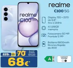 Euronics Realme C100 5G offerta