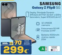 Euronics Samsung Galaxy Z Flip8 5G offerta