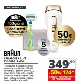 Comet BRAUN Epilatore a luce pulsata PL5052 offerta