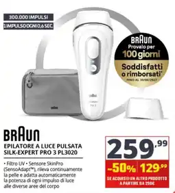 Comet BRAUN Epilatore a luce pulsata Silk-Expert Pro 3 PL3020 offerta