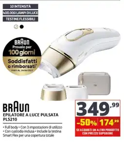 Comet Braun epilatore a luce pulsata PL5210 offerta