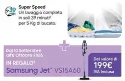 Euronics Samsung Jet VS15A60 offerta