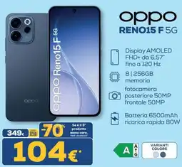 Euronics Oppo Reno15 F 5G offerta