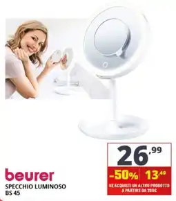 Comet Beurer specchio luminoso bs 45 offerta