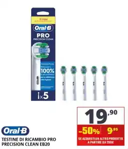 Comet Oral-B Testine di ricambio Pro Precision Clean EB20 offerta