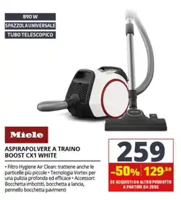 Comet Miele Aspirapolvere a traino Boost CX1 White offerta