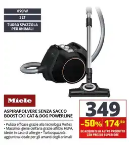 Comet Aspirapolvere senza sacco Boost CX1 Cat & Dog Powerline offerta