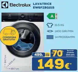 Euronics Electrolux Lavatrice offerta
