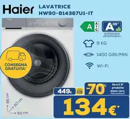 Euronics Haier Lavatrice offerta