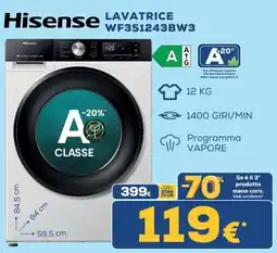 Euronics Hisense Lavatrice offerta