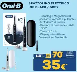 Euronics Oral-B Spazzolino elettrico iO6 Black/ Grey offerta