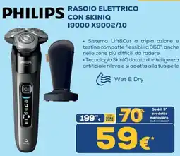 Euronics Philips Rasoio Elettrico con SkinIQ offerta
