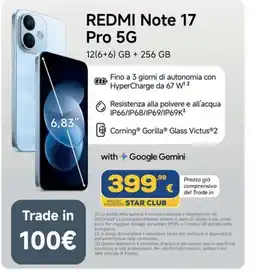Euronics Redmi Note 17 Pro 5G offerta