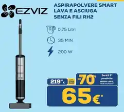 Euronics Ezviz Aspirapolvere smart lava e asciuga senza fili RH2 offerta