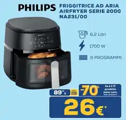 Euronics Philips friggitrice ad aria airfryer serie 2000 offerta
