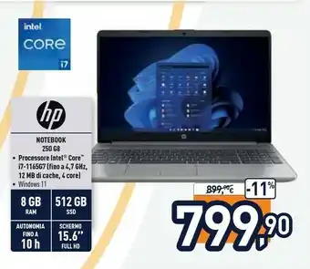 Unieuro 250 g8 computer portatile 39,6 cm (15.6") full hd intel core i7 8 gb ddr4-sdram 512 gb ssd wi-fi 5 (802.11ac) freedos argento offerta