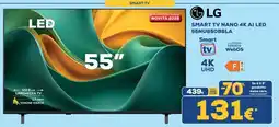 Euronics LG 55" Smart TV Nano 4K AI LED offerta