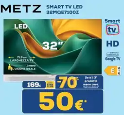 Euronics Metz 32" Smart TV LED offerta