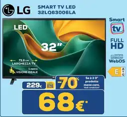 Euronics LG 32" Smart TV LED offerta