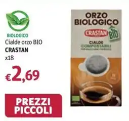 Futura Supermercati Biologico Cialde orzo BIO Crastan offerta