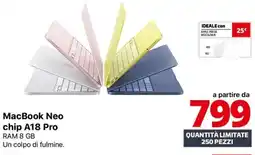 Comet Apple MacBook Neo chip A18 Pro offerta