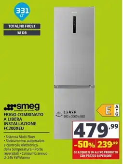 Comet Smeg frigo combinato a libera installazione offerta