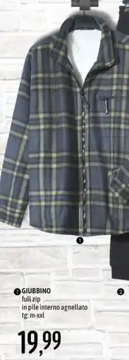 Emisfero Giubbino full zip in pile interno agnellato offerta