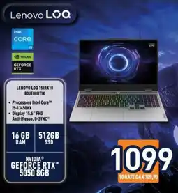 Unieuro Lenovo LOQ 15IRX10 83JE00BTIX offerta