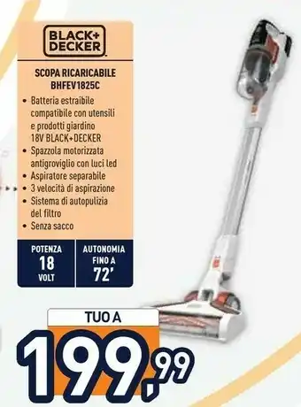 Unieuro Bhfev1825c aspirapolvere senza filo bianco senza sacchetto offerta