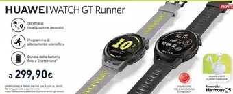 Unieuro Watch gt runner-b19a,grey durable polymer fiber case, grey soft silicone strap offerta