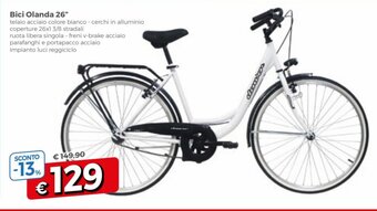 Famila Bici Olanda 26" offerta