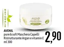 Emisfero Avenil pure & soft Maschera Capelli Ristrutturante Argan e vitamin E offerta