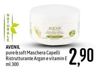 Avenil pure & soft Maschera Capelli Ristrutturante Argan e vitamin E